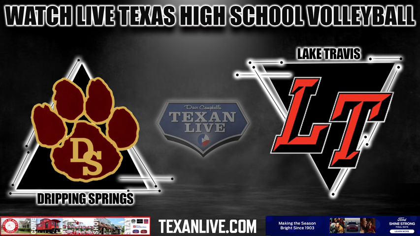 Dripping Springs vs Lake Travis - 6:45pm- 9/19/2023 - Volleyball - Live from Lake Travis High School
