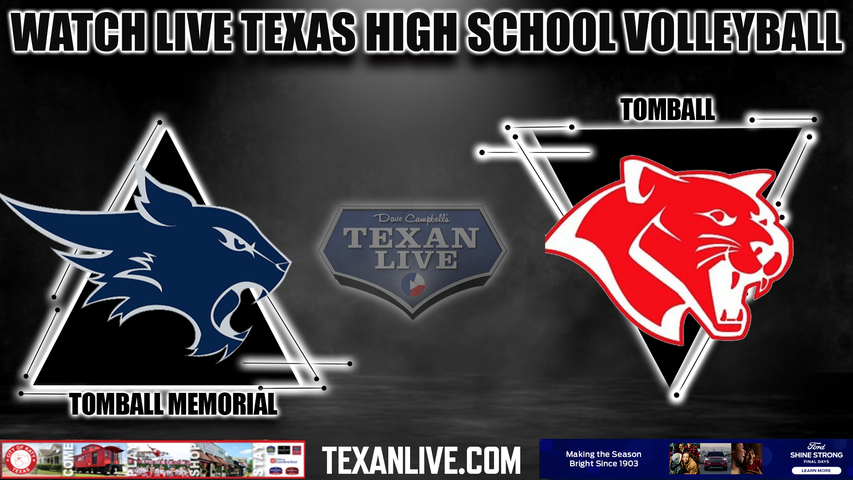 Tomball Memorial vs Tomball - 5:30pm- 9/19/2023 - Volleyball - Live from Tomball High School
