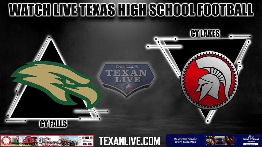 Cy Falls vs Cy Lakes - 7pm- 9/22/2023 - Football - Live from CFFCU Stadium