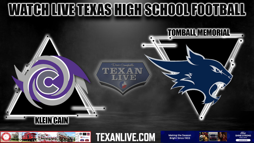 Klein Cain vs Tomball Memorial - 7:00pm 9/22/2023 - Football - Live from Tomball ISD Stadium