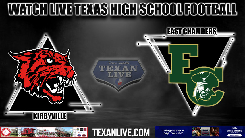 Kirbyville vs East Chambers - 7:30pm- 9/22/2023 - Football - Live from Buccaneer Stadium