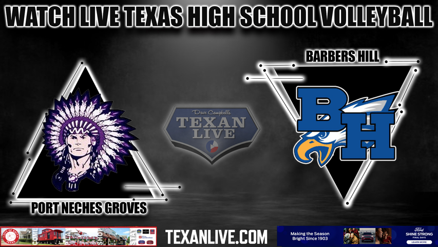 Port Neches Groves vs Barbers Hill - 6:30pm- 9/26/2023 - Volleyball - Live from Barbers Hill High School