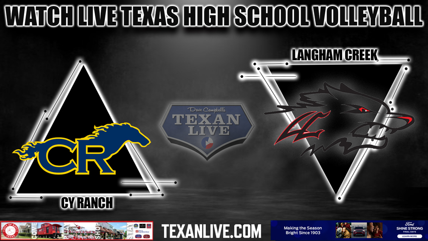 Cy Ranch vs Langham Creek - 5:30pm- 9/26/2023 - Volleyball - Live from Langham Creek High School