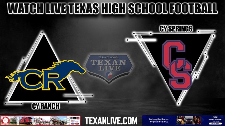 Cy Ranch vs Cy Springs - 7pm- 9/29/2023 - Football - Live from CFFCU Stadium