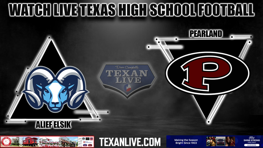 Alief Elsik vs Pearland - 7:00pm- 9/29/2023 - Football - Live from The Nest