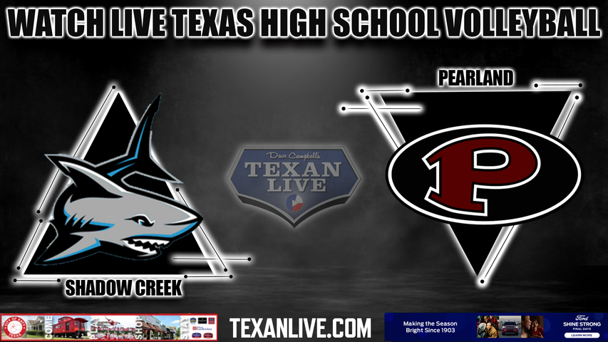 Shadow Creek vs Pearland - 6:30pm- 10/3/2023 - Volleyball - Live from Pearland High School