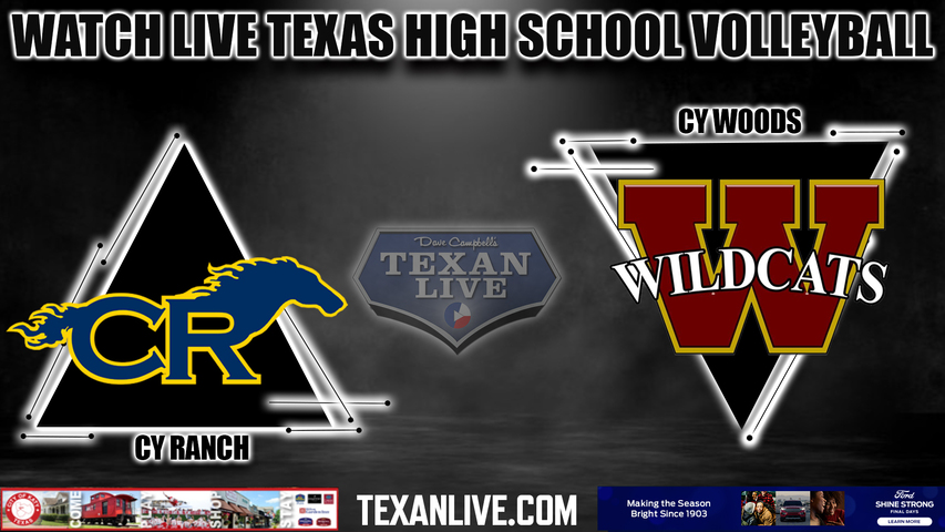 Cy Ranch vs Cy Woods 5:30pm- 10/3/2023 - Volleyball - Live from Cy Woods High School