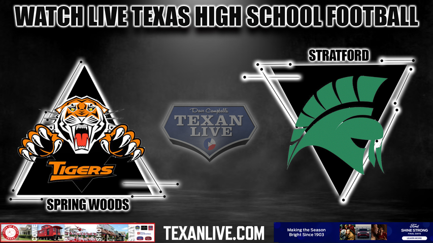 Spring woods vs Stratford - 6:30pm- 10/12/2023 - Football - Live from Tully Stadium