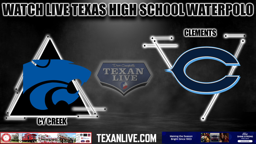 Cy Creek vs. Clements -4pm- 10/10/2023 - Waterpolo - Girls - Live from CFISD natatorium