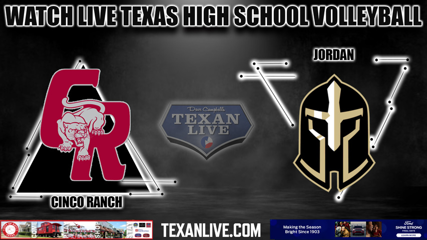 Cinco Ranch vs Jordan - 5:30pm- 10/10/2023 - Volleyball - Live from Jordan High School