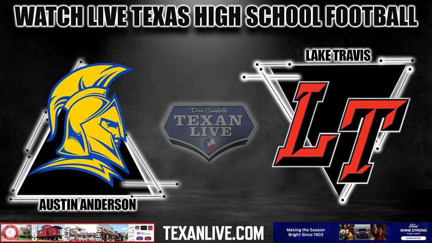 Lake Travis 9th Black vs Anderson- 5:00pm- 10/12/2023 - Football - Live from Cavalier Stadium