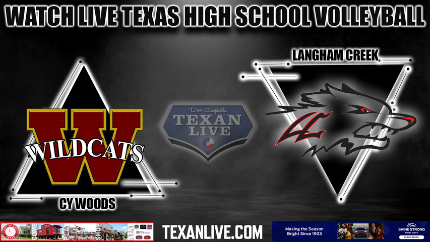 Cy Woods vs Langham Creek - 5:30pm- 10/10/2023 - Volleyball - Live from Langham Creek High School