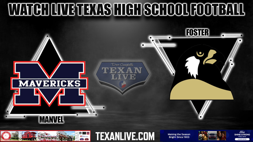 Foster vs Manvel - 2:00pm- 10/14/2023- Football - Live from Traylor Stadium