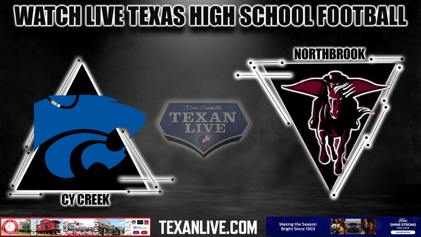 Cy Creek vs Northbrook - 6:30pm- 10/19/2023 - Football - Live from Tully Stadium