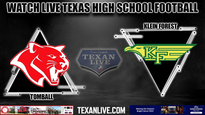 Tomball vs Klein Forest - 7:00pm- 10/19/2023 - Football - Live from Klein Memorial Stadium