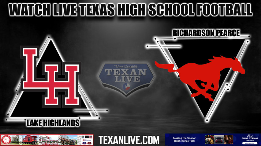Lake Highlands vs Pearce - 7:00pm- 10/20/2023 - Football - Live from Wildcat Stadium