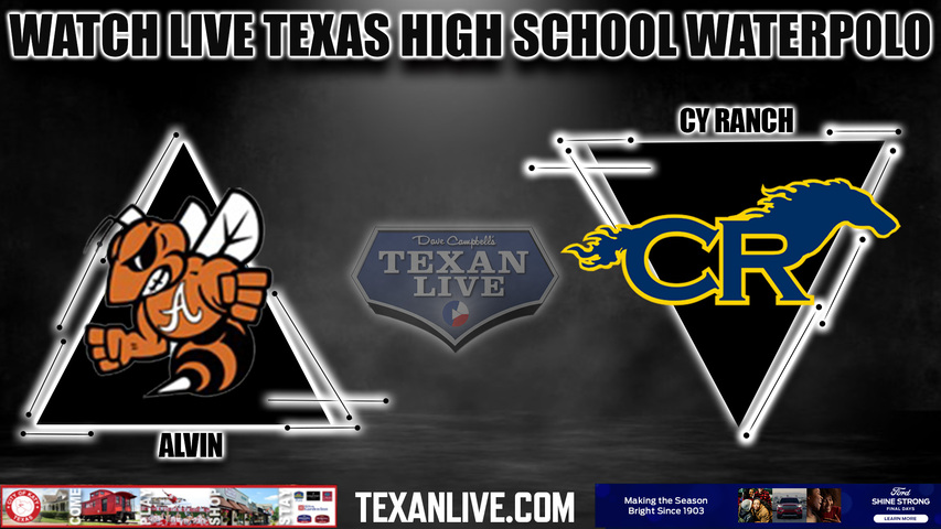 Alvin vs Cy Ranch - Girls - 1pm -10/14/2023 - Waterpolo - Area Round playoffs - Live from CFISD natatorium