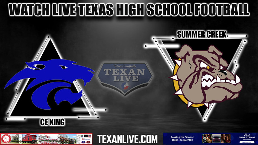 C.E. King vs Summer Creek - 6:00pm- 10/28/2023 - Football - Live from Turner Stadium