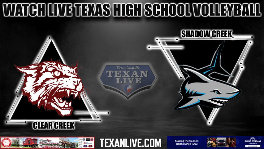 Clear Creek vs Shadow Creek - 4:30PM - 10/31/2023 - Volleyball - Bi District Playoffs - Live from Santa Fe high Schooll