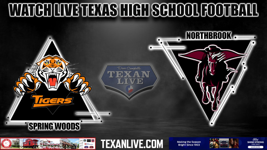 Spring Woods vs Northbrook- 7:00pm- 11/3/2023 - Football - Live from Tully Stadium