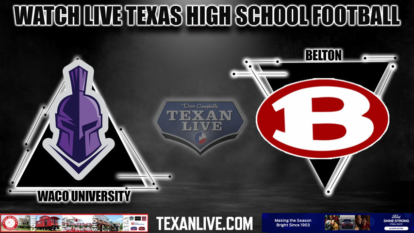 Waco University vs Belton - 7:00pm- 11/3/2023 - Football - Live from Tiger Field