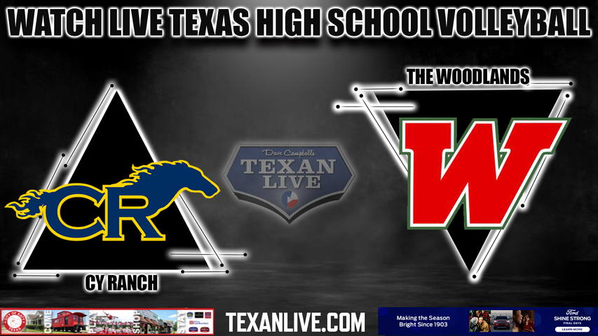 Cy Ranch vs The Woodlands - 6:00PM - 11/2/2023 - Volleyball - Area Round Playoffs - Live from Klein Cain High School