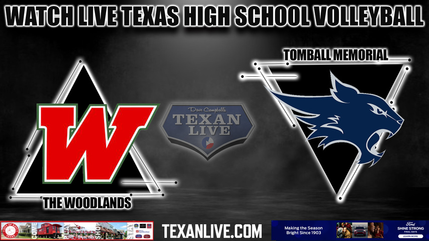 The Woodlands vs Tomball Memorial - 5:30PM - 11/7/2023 - Volleyball - Regional Quarter Final Playoffs - Live from Waller HS