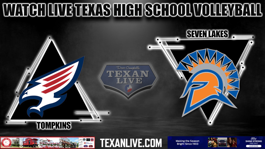 Tompkins vs Seven Lakes - 7:00PM - 11/7/2023 - Volleyball - Regional Quarter Final Playoffs - Live from Merrell Center