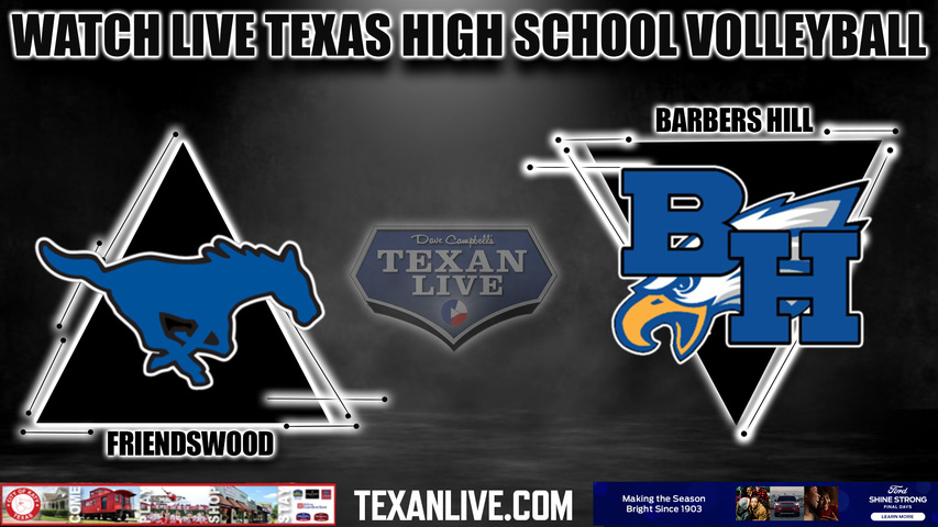 Friendswood vs Barbers Hill - 7:00PM - 11/7/2023 - Volleyball - Regional Quarter Final Playoffs - Live from C.E. King High School