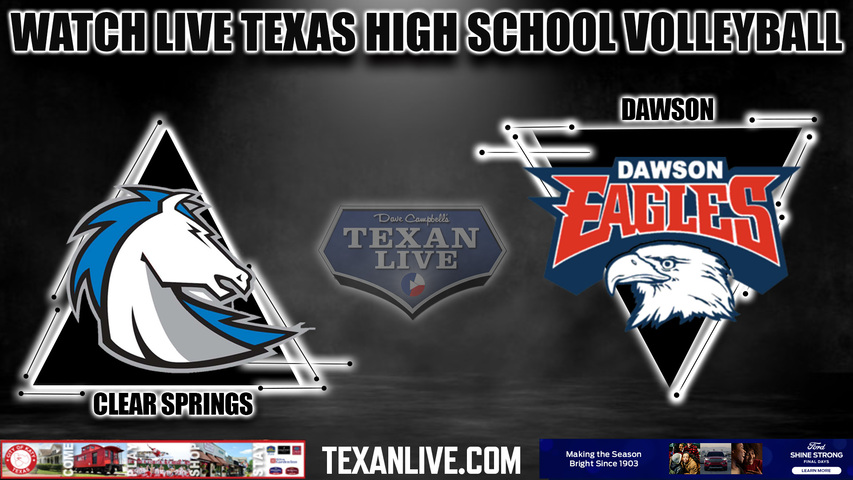 Clear Springs vs Dawson - 5:30PM - 11/7/2023 - Volleyball - Regional Quarter Final Playoffs - Live from Pearland High School