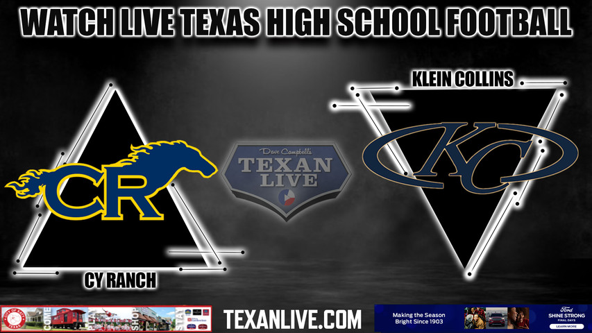 Cy Ranch vs Klein Collins 7:00PM - 11/10/2023 - Football - Live from Klein Memorial Stadium - Bi District Playoffs