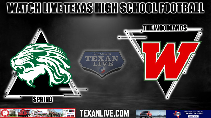 Spring vs The Woodlands- 7:00PM - 11/9/2023 - Football - Live from Woodforest Bank Stadium - Bi District Playoffs
