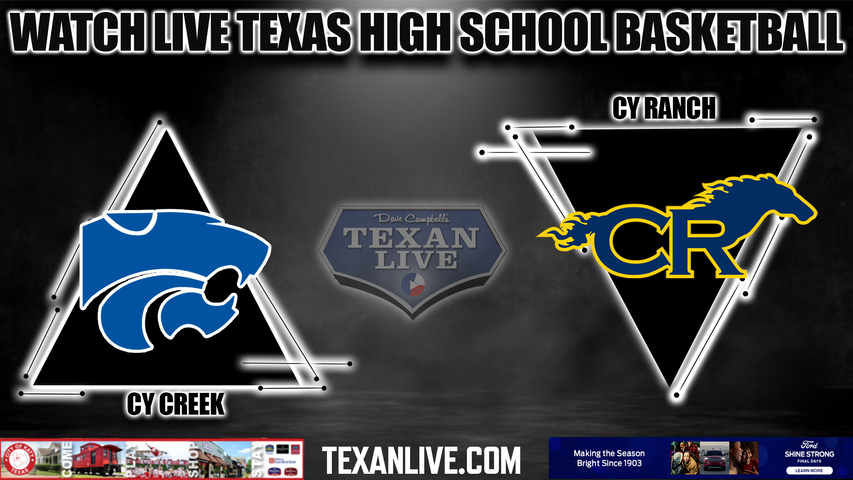 Cy Creek vs Cy Ranch - 7:00pm- 11/14/2023 - Boys Basketball - Live from Cy Ranch High School