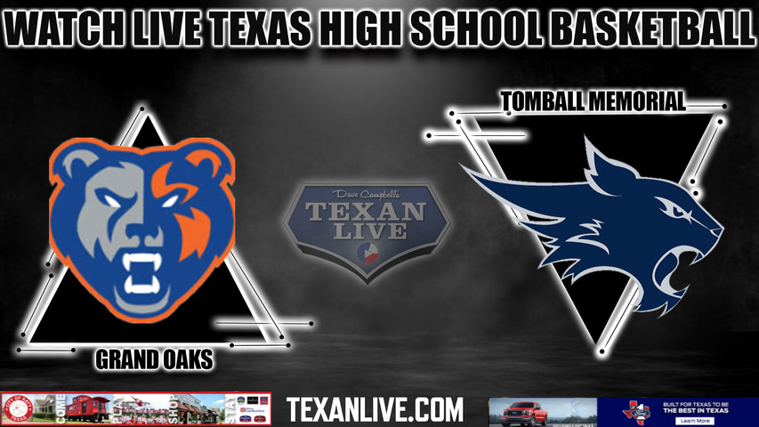 Grand Oaks vs Tomball Memorial - 1:00pm- 11/21/2023 - Boys Basketball - Live from Tomball Memorial High School