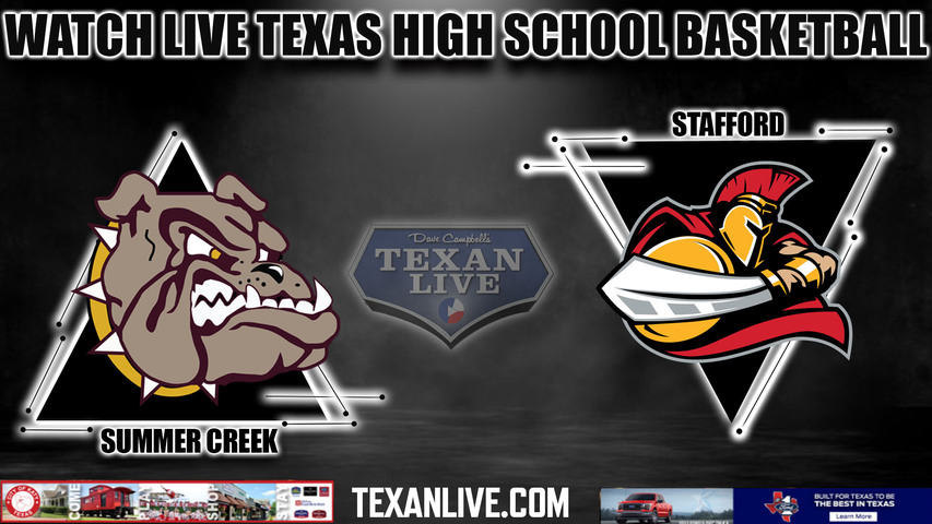 Summer Creek vs Stafford - 5:30pm- 11/22/2023 - Boys Basketball - Live from Stafford High School