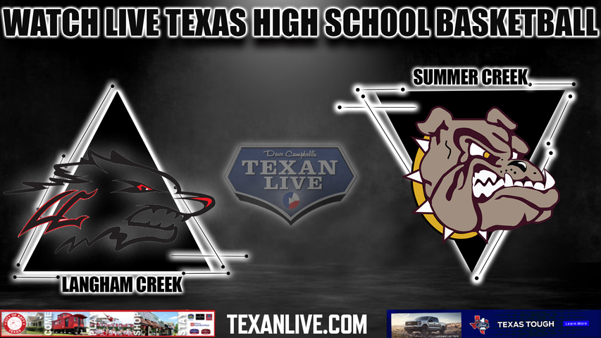 Langham Creek vs Summer Creek - 5:00pm- 12/7/2023 - Boys Basketball - Live from Cy Lakes High School Gym 1 - Cy Hoops Tournament