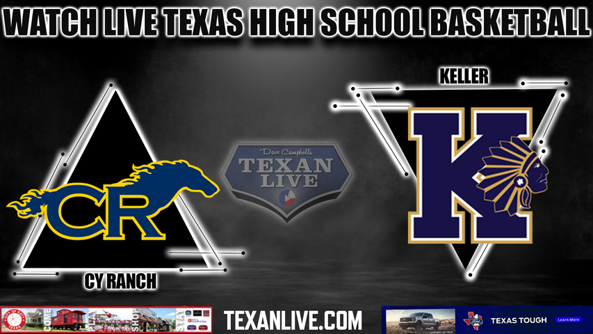 Cy Ranch vs Keller - 6:30pm- 12/7/2023 - Boys Basketball - Live from Bridgeland High School Gym 2 - Cy Hoops Tournament