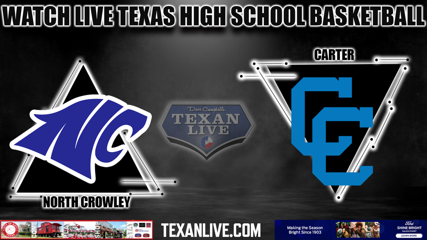 North Crowley vs Dallas Carter - 7:00pm- 12/8/2023 - Boys Basketball - Live from Carter High School