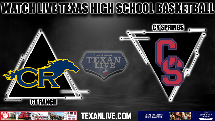 Cy Ranch vs Cy Springs - - 7pm- 12/12/2023 - Girls Basketball - Live from Cy Springs High School