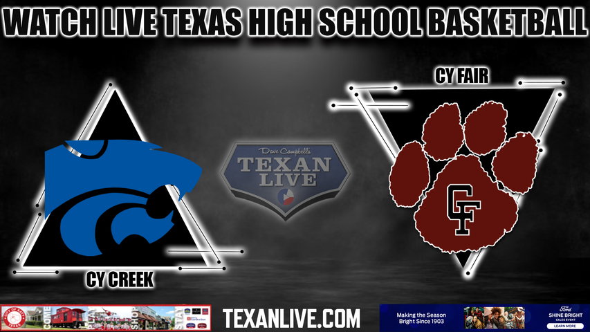 Cy Creek vs Cy Fair - 7:00pm- 12/15/2023 - Boys Basketball - Live from Cy Fair High School