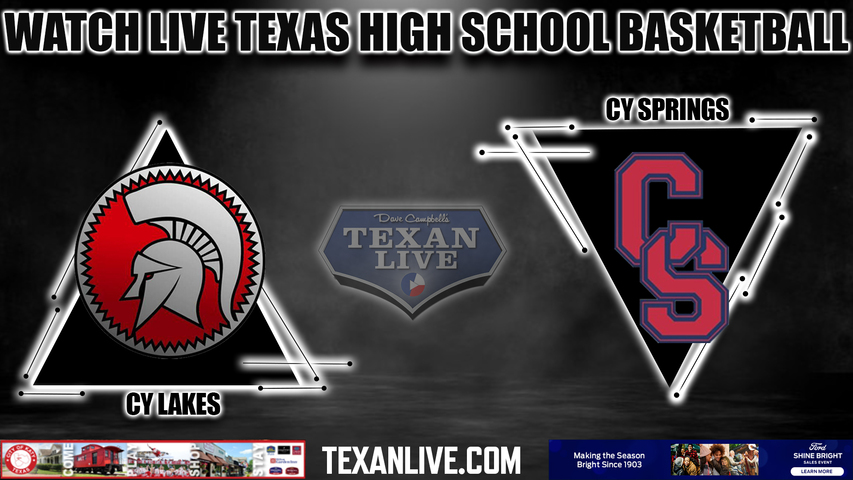 Cy lakes vs Cy Springs - 7:00pm- 12/15/2023 - Boys Basketball - Live from Cy Springs High School