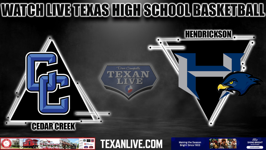 Cedar Creek vs Hendrickson - 4:00pm- 12/21/2023 - Boys Basketball - Live from Hendrickson High School