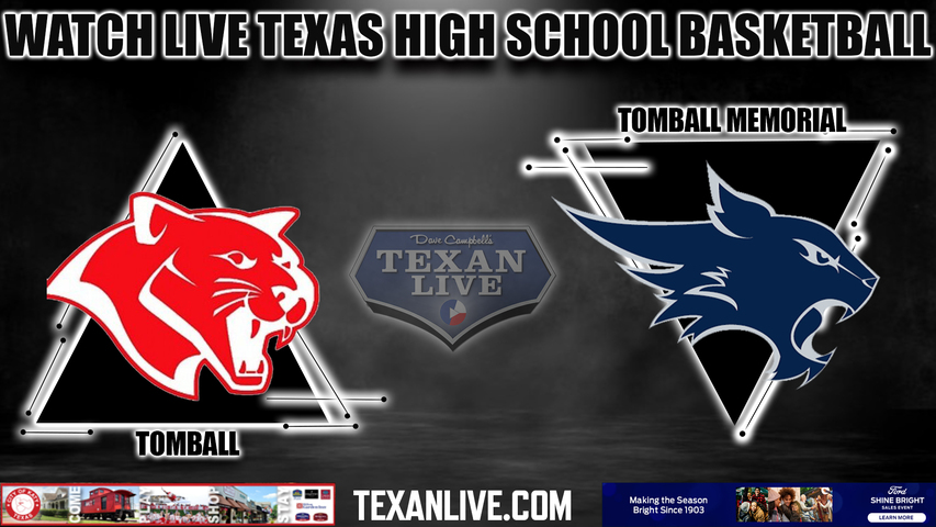 Tomball vs Tomball Memorial - 1:00pm- 1/2/2024 - Boys Basketball - Live from Tomball Memorial High School