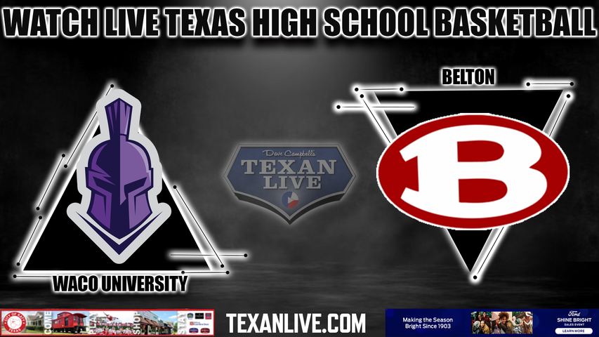 Waco University vs Belton - 2:00pm- 1/2/2024 - Girls Basketball - Live from Belton High School