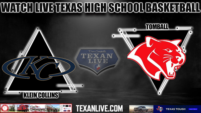 Klein Collins vs Tomball - 7:00pm- 1/9/2024 - Girls Basketball - Live from Tomball High School