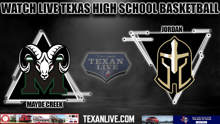 Mayde Creek vs Jordan - 7:00pm- 1/9/2024 - Boys Basketball - Live from Jordan High School