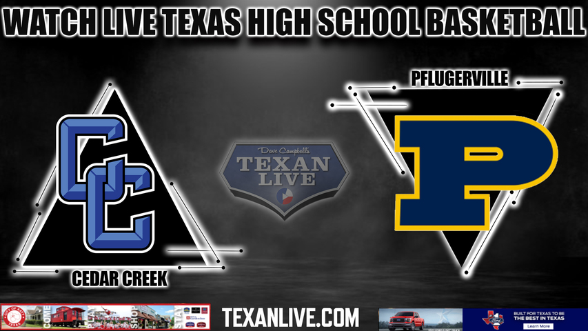 Cedar Creek vs Pflugerville - 7:00pm- 1/19/2024 - Boys Basketball - Live from Pflugerville High School