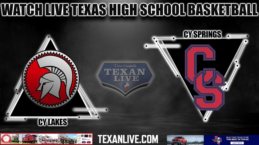 Cy Lakes vs Cy Springs - 7:00pm- 1/23/2024 - Girls Basketball - Live from Cy Springs High School