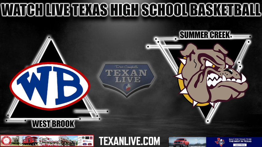 Westbrook vs Summer Creek - 1:00pm- 2/10/2024 - Boys Basketball - Live from Summer Creek High School