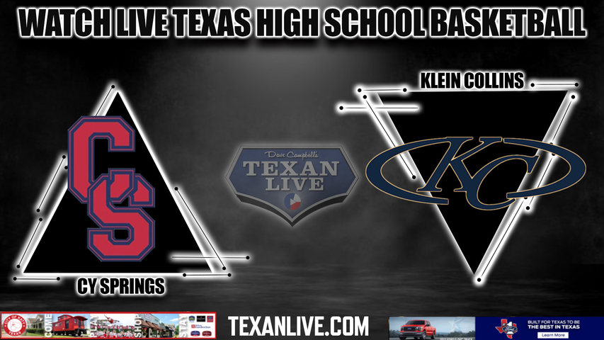 Cy Springs vs Klein Collins - 7:30pm- 2/19/2024 - Girls Basketball - Live from Waller High School - Regional Quarter Finals
